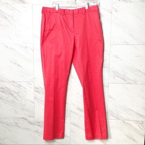Lands' End Mid Rise Straight Leg Stretch Coral Chino Pants Size 10, NWT